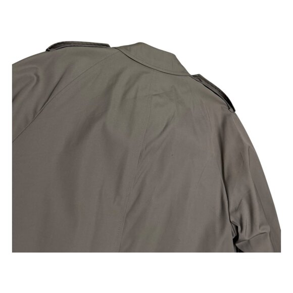 LONDON FOG Vintage Tan Luxury Designer Casual Winter Trench Coat Mens 40R - Picture 7 of 9